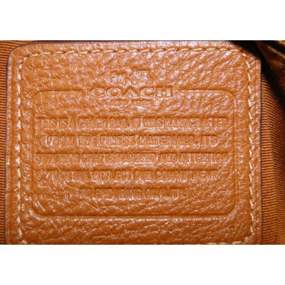 Coach Morgan Pebbled Leather Satchel Bag Brown F35185 - Picture 3 of 9